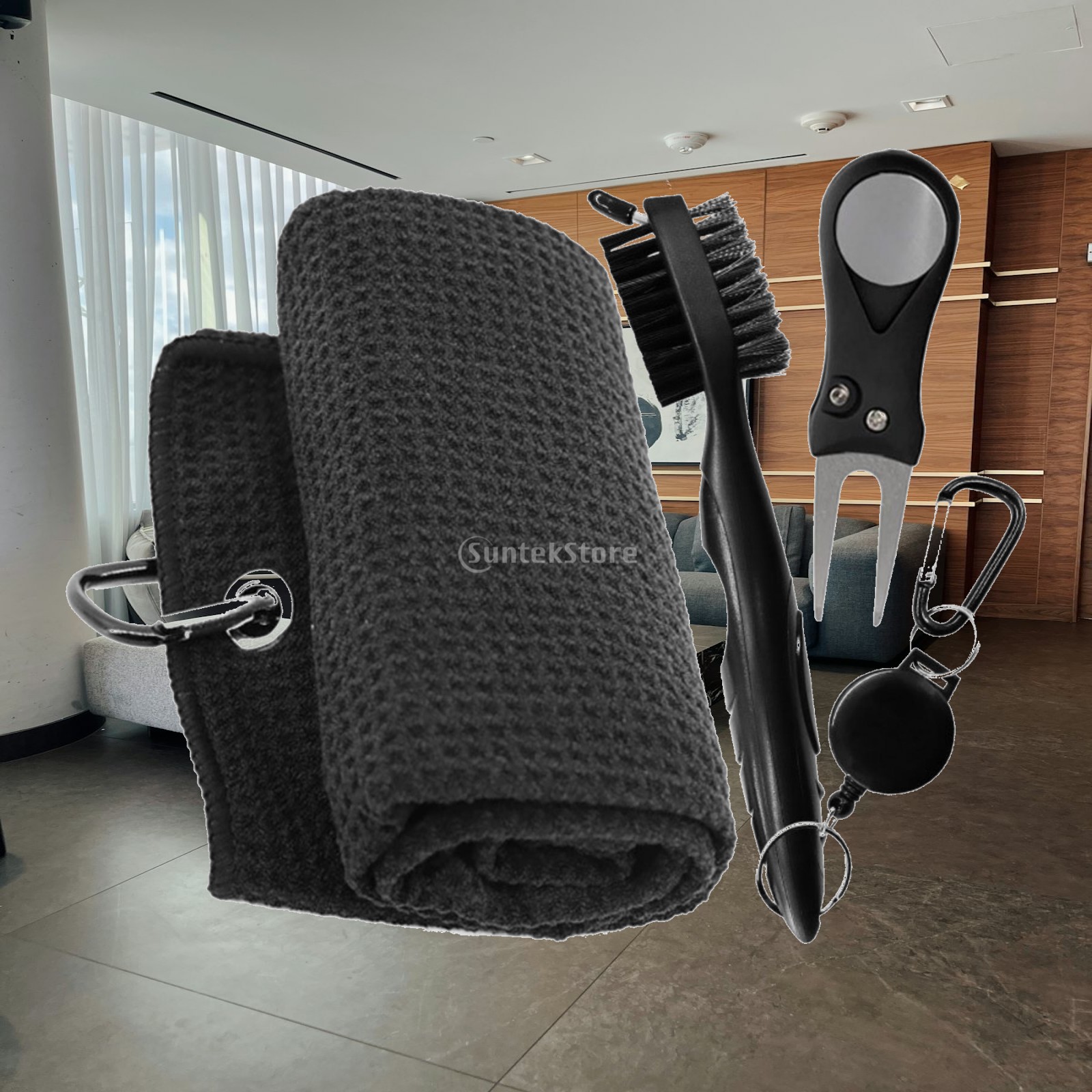 Golf Towel Waffle - فرشاة تنظيف مضرب الجولف، منشفة جولف