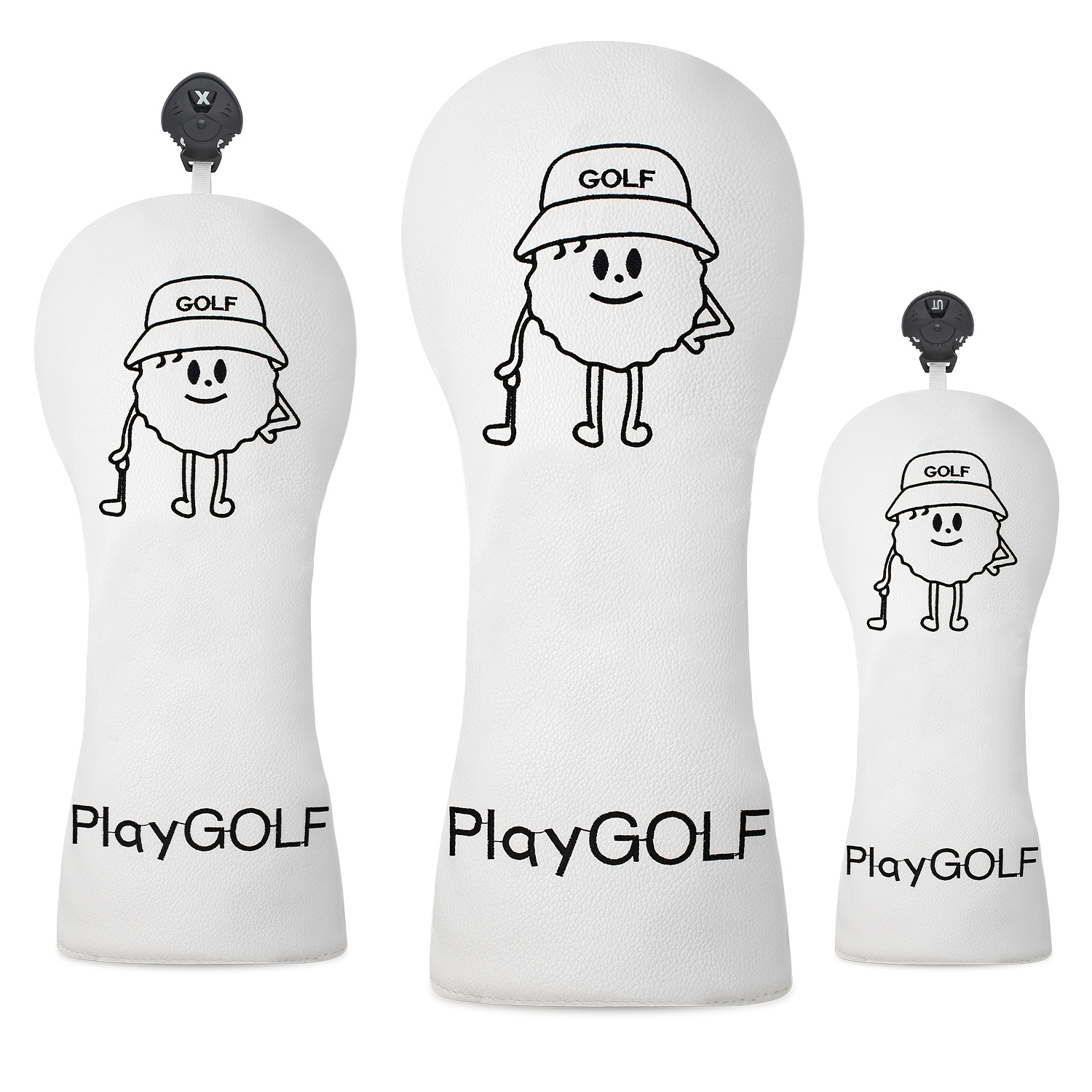 Golf Equipment Organizer - أغطية مضارب الجولف بتصميم شخصية عادية
