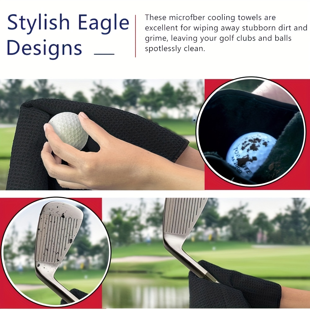 منشفة جولف فاخرة مع مشبك - هدي - مراجعة Golf Towel Waffle وسعره