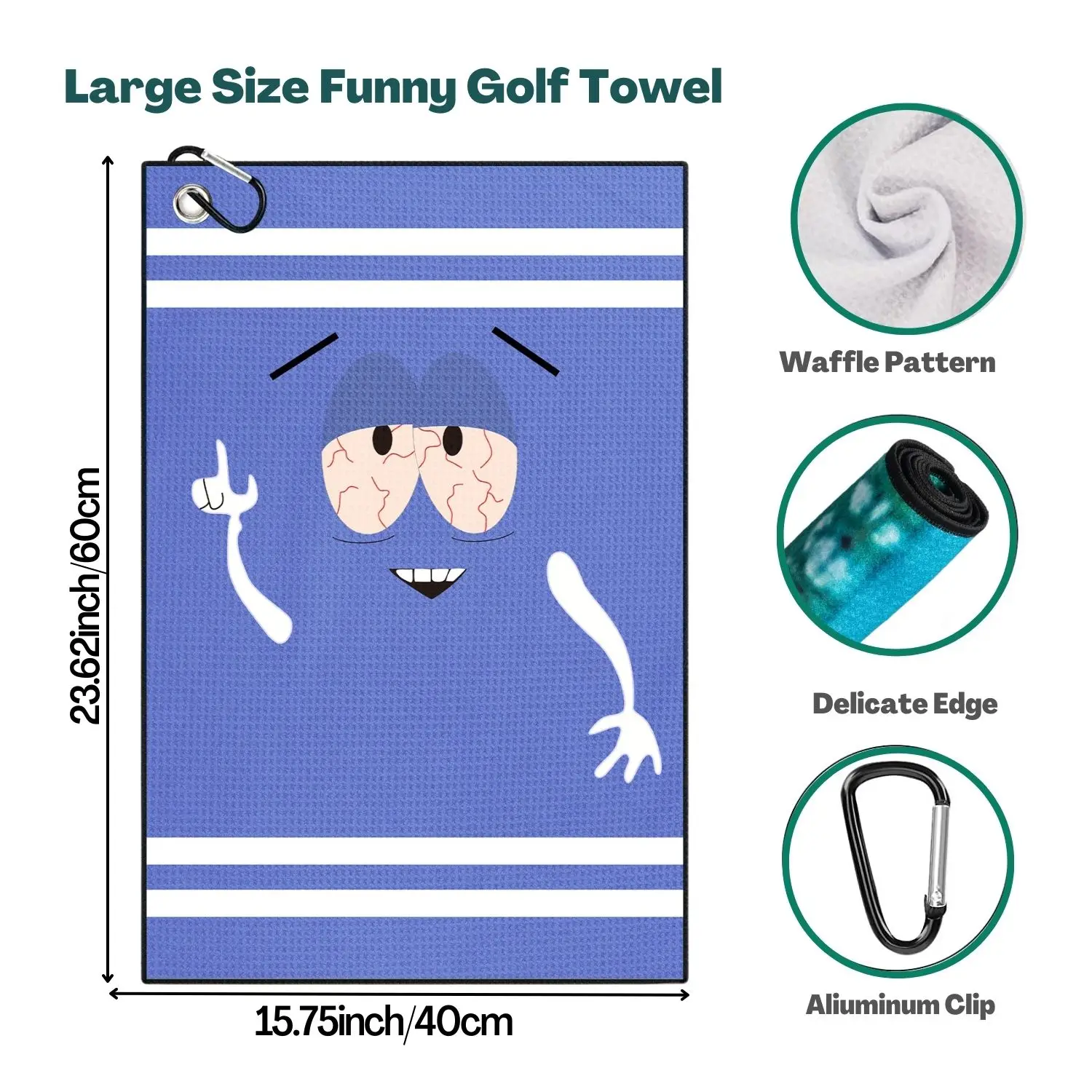 منشفة جولف مميزة من الألياف ال - مراجعة Golf Towel Waffle وسعره