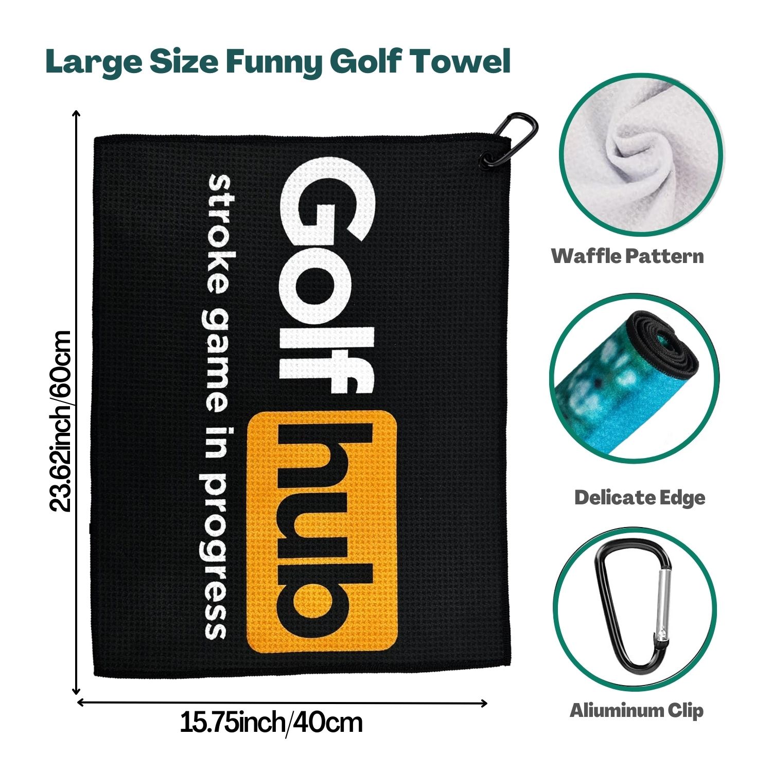 منشفة جولف مميزة من الألياف ال - مراجعة Golf Towel Waffle وسعره